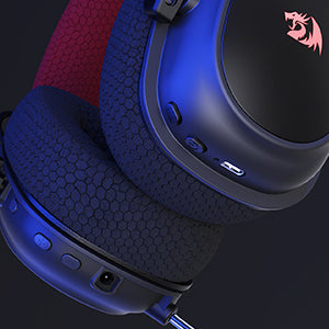 Redragon H510 PRO Zeus-X RGB Wireless Gaming Headset 7.1 Surround Sound 53MM Audio Drivers  Multi Platforms Headphone