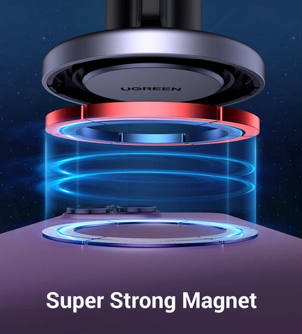 UGREEN Magnetic Car Phone Holder – Air Vent Mount for MagSafe iPhone & Samsung