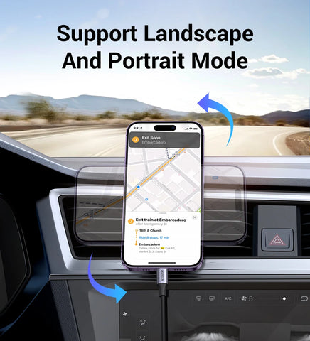 UGREEN Magnetic Car Phone Holder – Air Vent Mount for MagSafe iPhone & Samsung