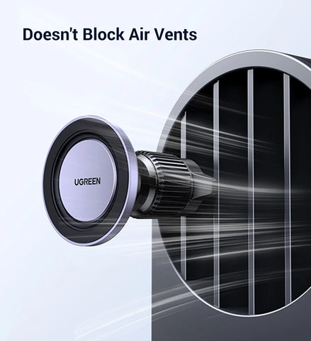 UGREEN Magnetic Car Phone Holder – Air Vent Mount for MagSafe iPhone & Samsung