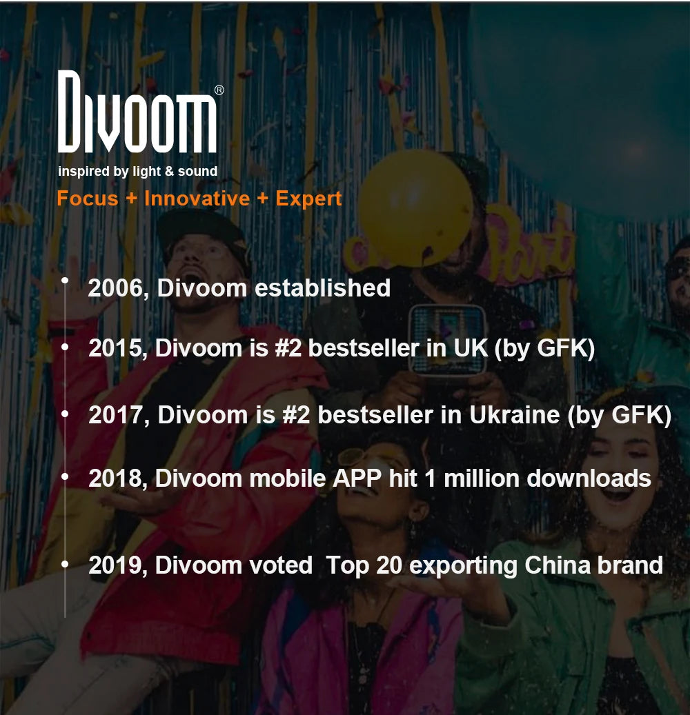 Divoom Timebox Evo speakers bluetooth wireless with Clock Alarm Programmable LED Display for Pixel Art Creation Unique Gift