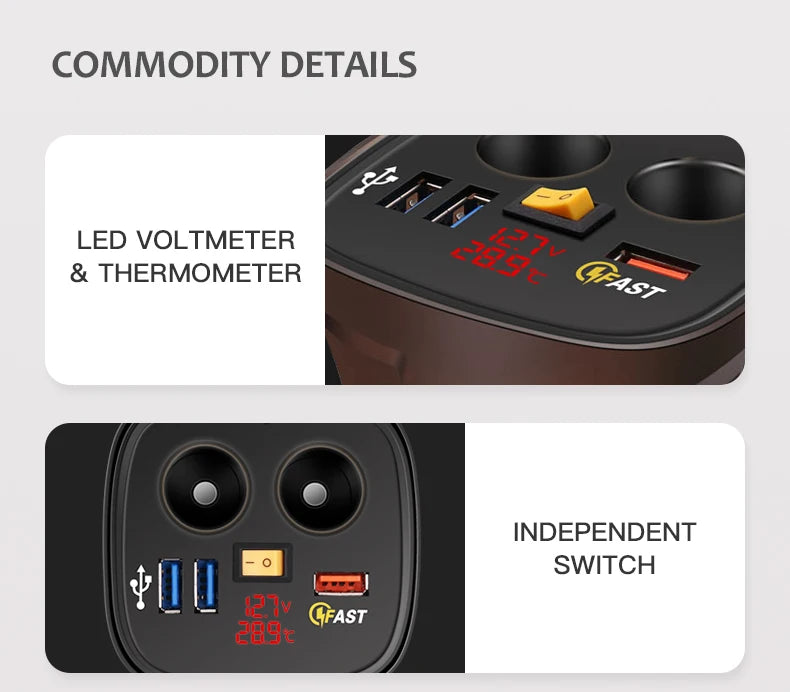 9V 8A Phone Usb 12V Car Charger Cup for iphone samsung huawei Xiaomi Dual Cigarette Lighter Socket Adapter Fast Charger QC 3.0