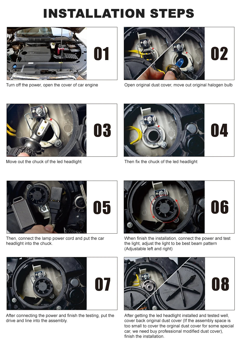 Infitary 20000LM Ultra-Bright LED Headlight Kit
