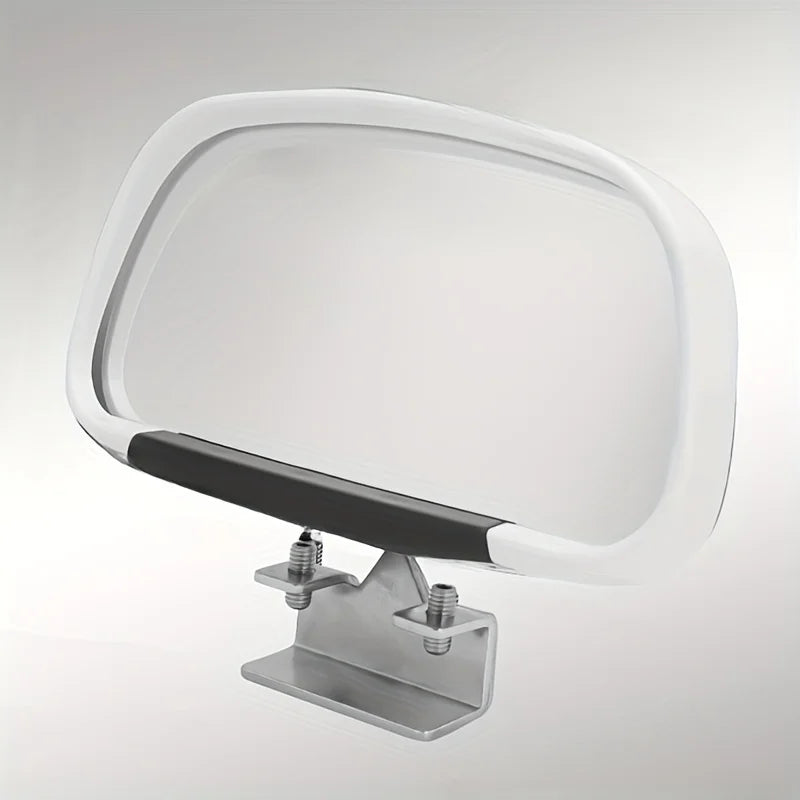 Universal Fit Front View Blind Spot Mirror with Convex Lens - 360° Adjustable