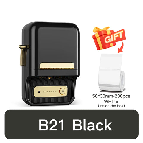 NiiMbot B21 Mini Thermal Printer Wireless Barcode Label Maker Bluetooth Portable Adhesive Label Printers for Office Commercial