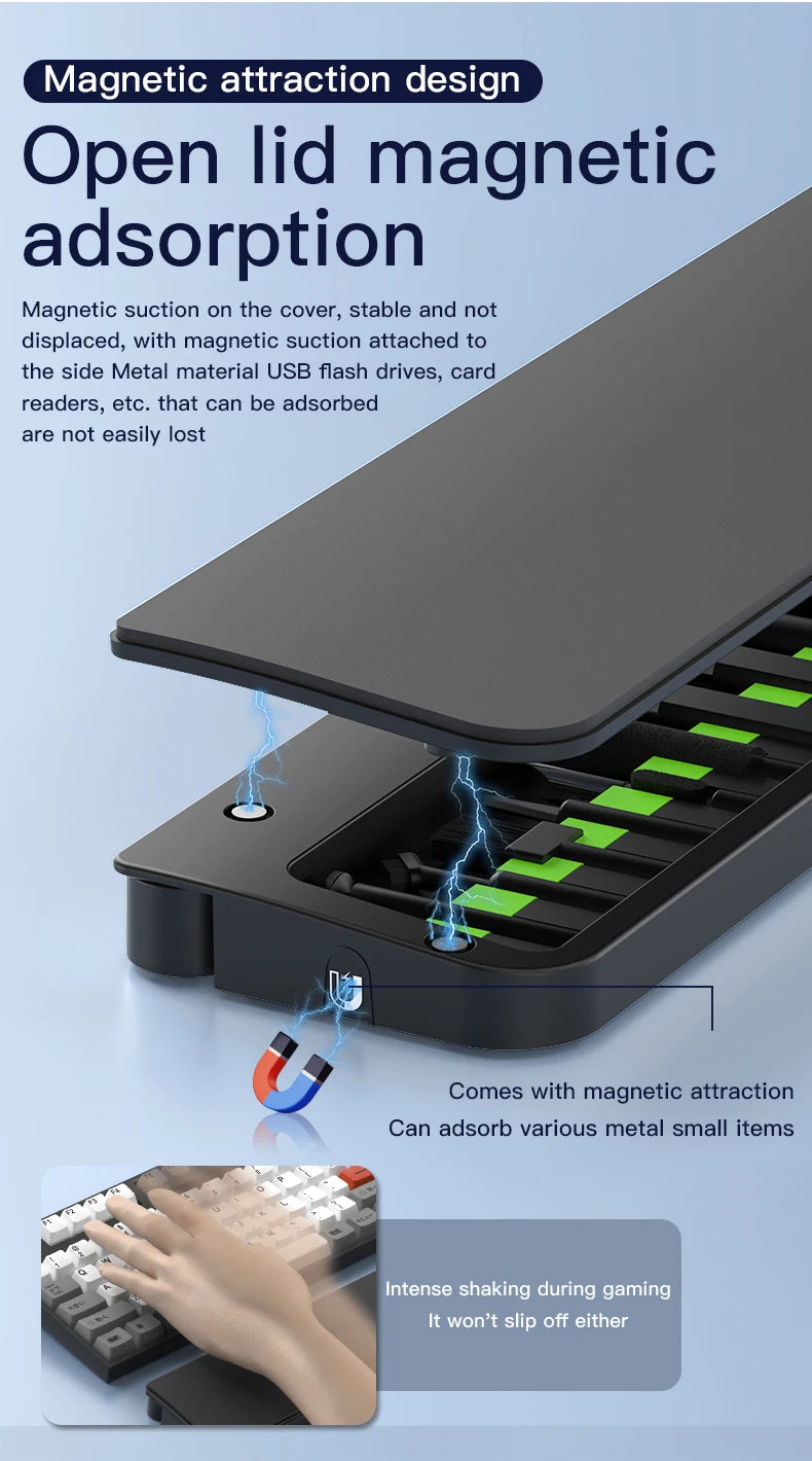 22 in1 Digital Cleaning Kit Phone Camera Laptop keyboard Cleaning Headset brush key Screen cleaner Dust Collector gift