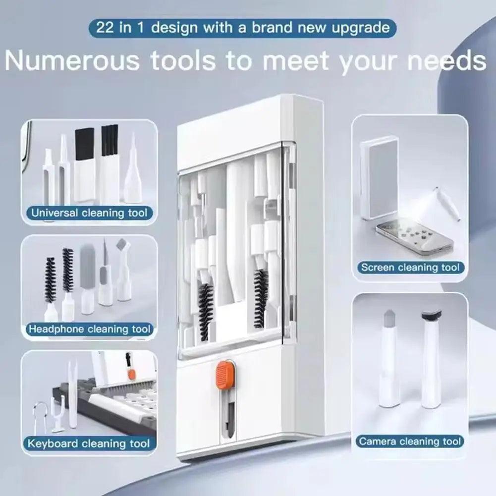 22 in 1 Precision Cleaning Kit Professional Electronic Cleaning kit Cleaning Tools for iPhone AirPods Headset Keyboard Laptop