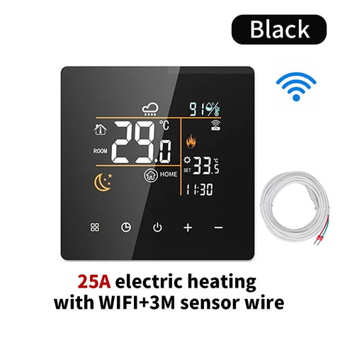 Tuya Smart WiFi Thermostat 3/16/25A Electric Gas Boiler Water Heating Temperature Controller Home Intelligent Heating Accessory