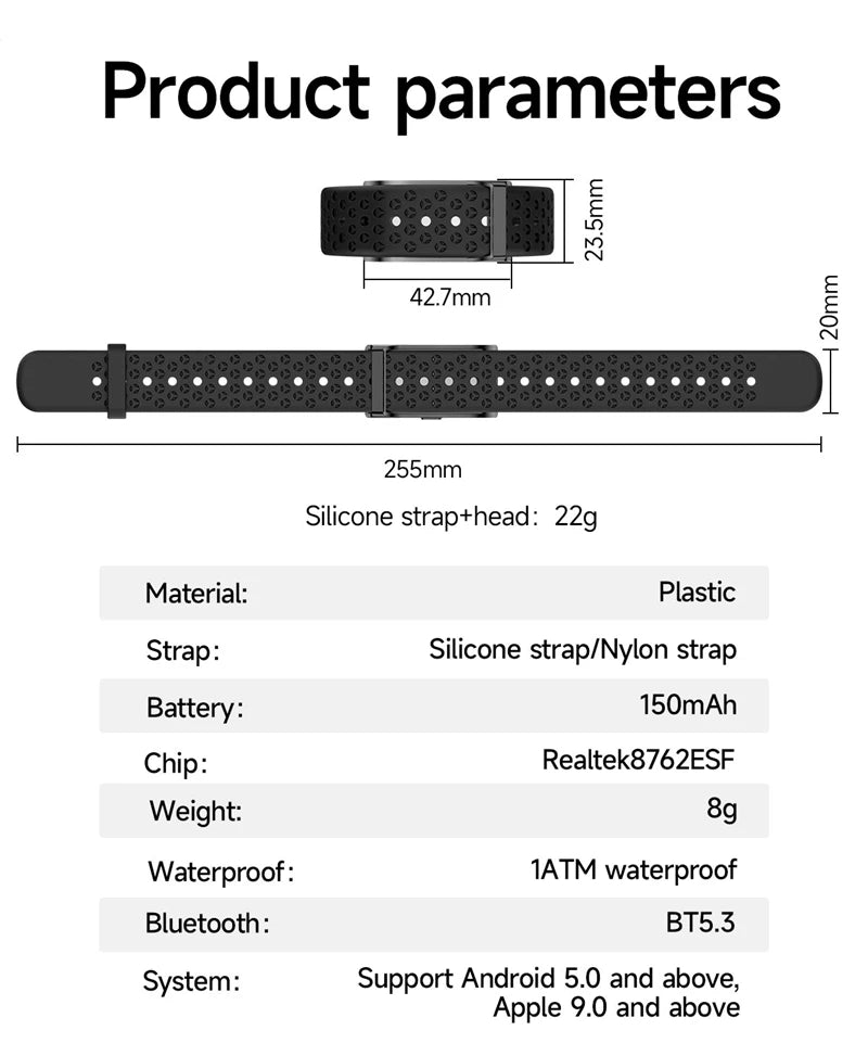 Smart Watch Men Women Fitness Smart Bracelet Sports Band Heart Rate Blood Pressure Monitor Waterproof Multifunction Watches