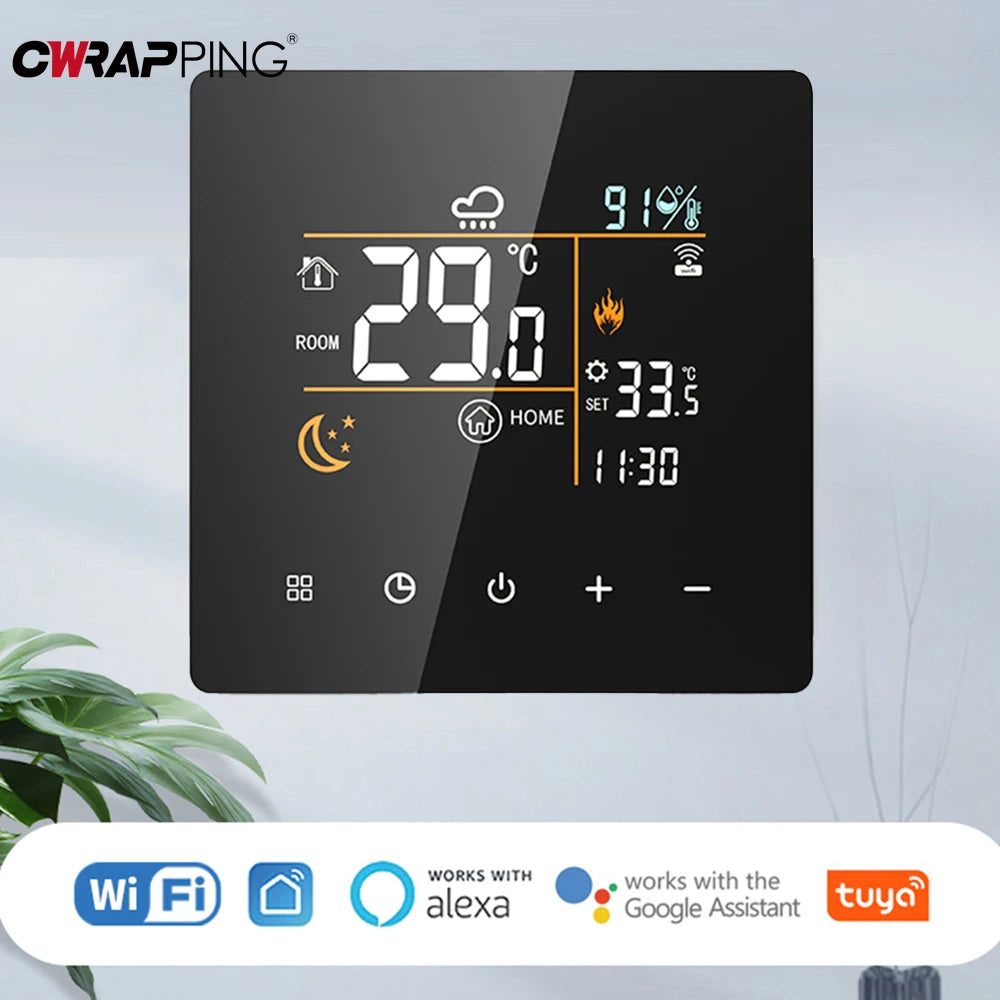 Tuya Smart WiFi Thermostat 3/16/25A Electric Gas Boiler Water Heating Temperature Controller Home Intelligent Heating Accessory
