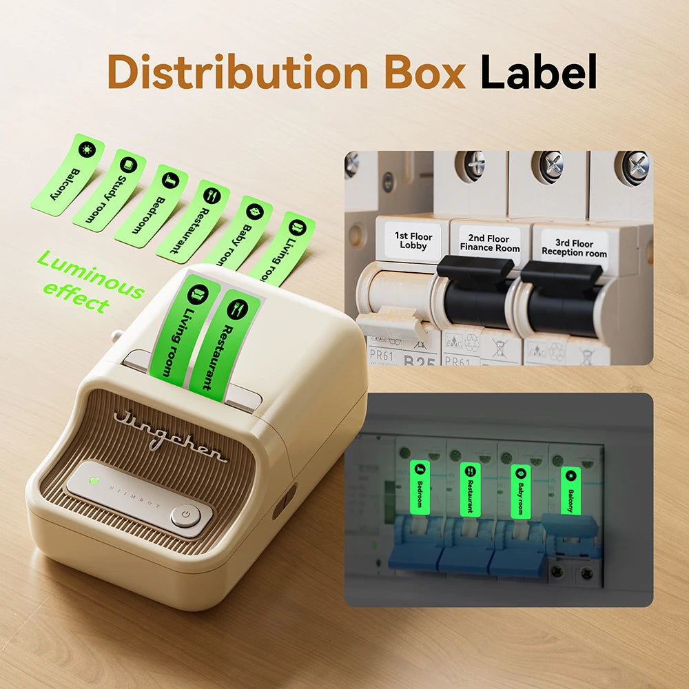 NiiMbot B21 Mini Thermal Printer Wireless Barcode Label Maker Bluetooth Portable Adhesive Label Printers for Office Commercial