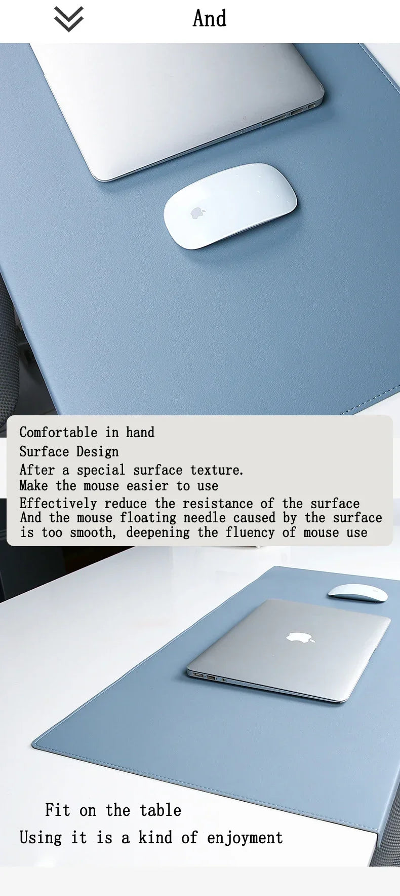 Folding Large Mouse Pad Elbow Guard Wrist Guard Mousepad Office Desk Mat Laptop Computer Desk Pad Gaming Table Mat