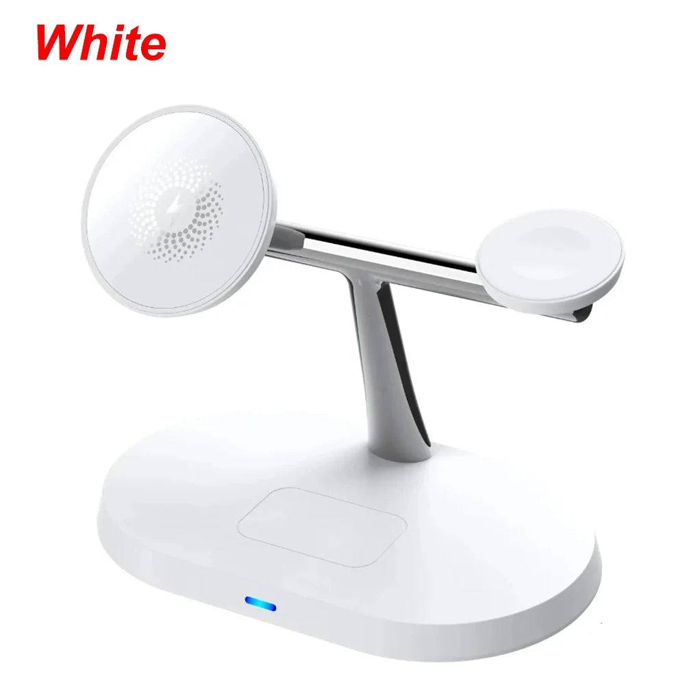 100W 3 in 1 Magnetic Wireless Charger Stand For Magsafe iPhone 16-12 Apple Watch 8 7 Airpods Pro Samsung Fast Charging Station