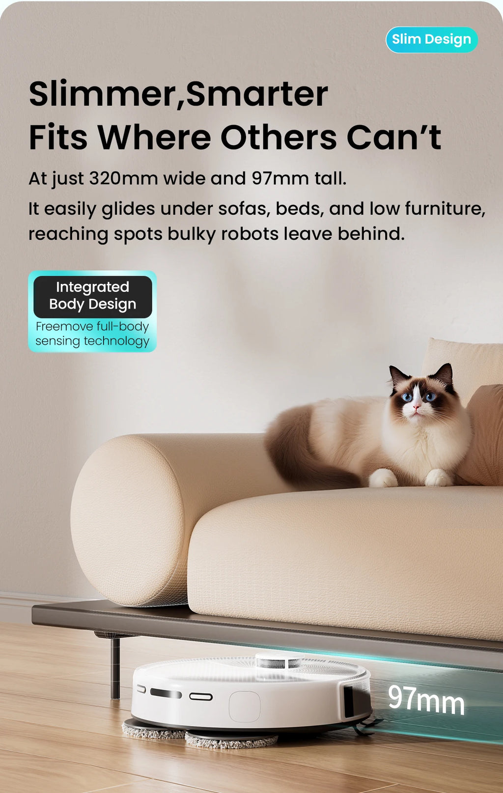 LEFANT M3L Robot Vacuum Cleaner, All-in-one Base Station,12000 Pa Suction 220 min Battery, DToF Navigation, Double Rotary Cloth