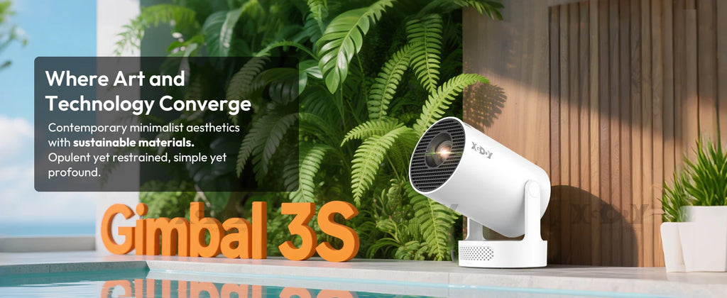 XGODY 4K 1080p LED Projector with 12000 Lumen Brightness, WiFi 6 Bluetooth 5.0 Portable Home Theater System for entertainment