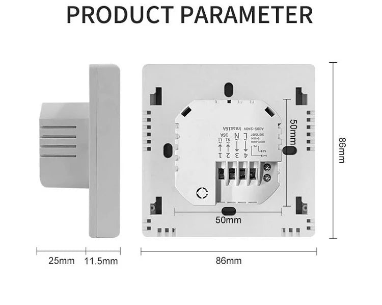 Tuya Smart Floor Heating Wifi Thermostat For Water Room Temperature Remote Controller Google Home\Aleax