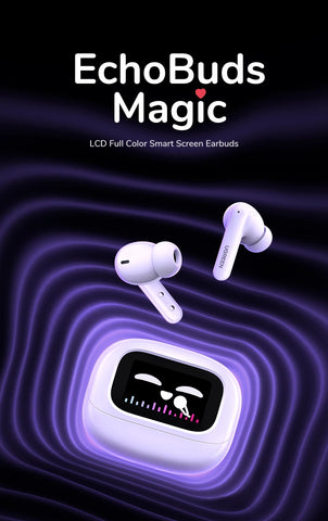 UGREEN LCD Full Color Smart Screen Wireless TWS Bluetooth Earphones Earbuds 52dB Active Noise Cancelling ANC In Ear Headphones