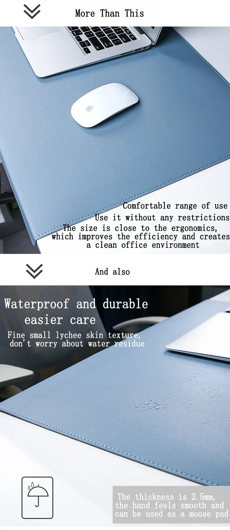 Folding Large Mouse Pad Elbow Guard Wrist Guard Mousepad Office Desk Mat Laptop Computer Desk Pad Gaming Table Mat