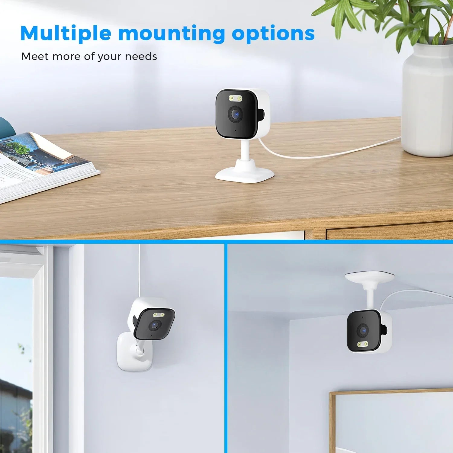 5MP HD Wifi Security Camera Mini Indoor Home Surveillance Camera Night Vision Two Ways Audio Human Detection O-KAM APP 5G IP CAM