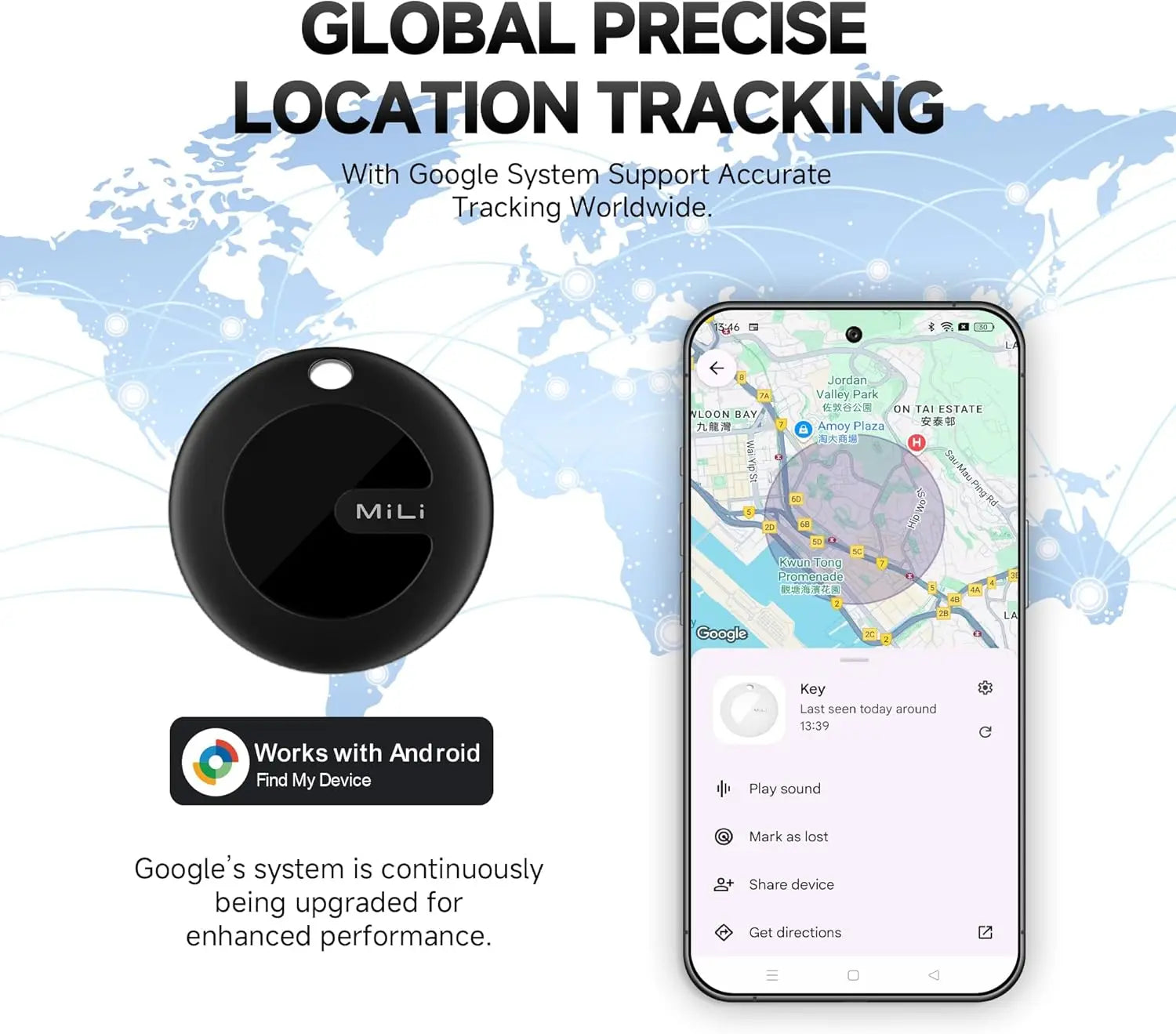 MiLi Google Find My Gps Tracker Android Smart Activity Trackers Wearable Devices Motorcycle Gps Locator Bicycle Smart Electronic