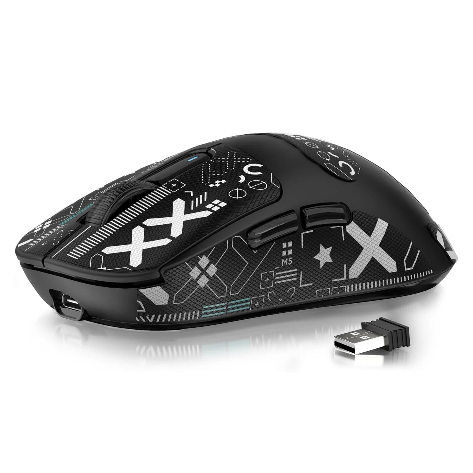 ATTACK SHARK X3 Lightweight Wireless Gaming Mouse, 49g Tri-Mode,PAW3395 26K DPI Sensor, 200h Battery Life,5 Programmable Buttons