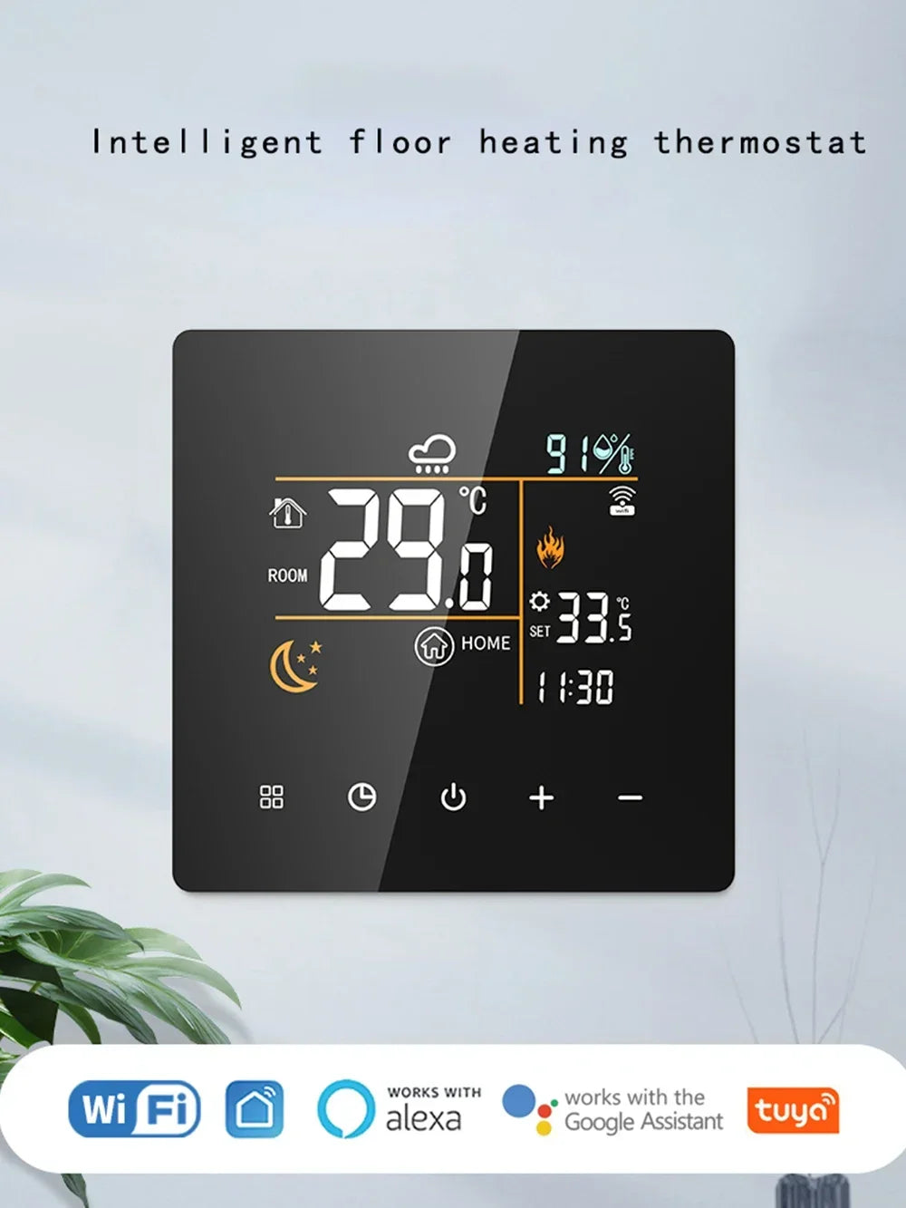 Tuya Smart WiFi Thermostat 3/16/25A Electric Gas Boiler Water Heating Temperature Controller Home Intelligent Heating Accessory