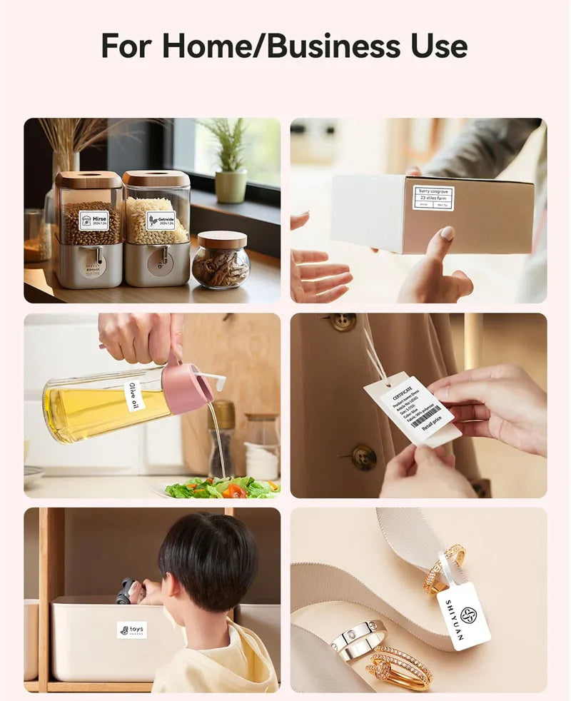 NiiMbot B21 Mini Thermal Printer Wireless Barcode Label Maker Bluetooth Portable Adhesive Label Printers for Office Commercial