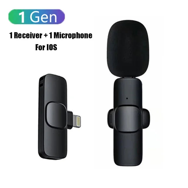 Wireless Microphones for Android Iphone Type C IOS Mini Microphone Lavalier Lapel Mic with Clip for Video Recording  Mini Mic