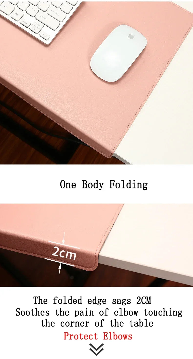 Folding Large Mouse Pad Elbow Guard Wrist Guard Mousepad Office Desk Mat Laptop Computer Desk Pad Gaming Table Mat