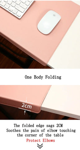 Folding Large Mouse Pad Elbow Guard Wrist Guard Mousepad Office Desk Mat Laptop Computer Desk Pad Gaming Table Mat