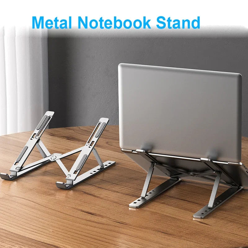 Aluminum Alloy Laptop Holder Stand Adjustable Foldable Portable for Notebook Computer Bracket Lifting  Non-slip Holder