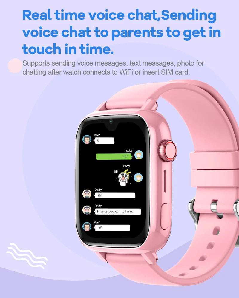 4G Smart Watch Kids GPS WIFI Video Call SOS APP Download Child Smartwatch Camera Monitor Tracker Location Phone Watch
