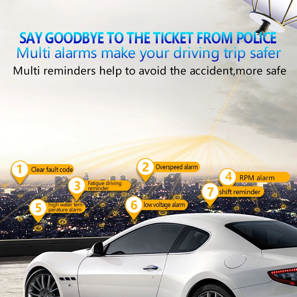 C500 OBD2 T900 GPS HUD Car Head-Up Display OBD Windshield Projector Speedometer Digital Auto Accessories Automotive Electronics