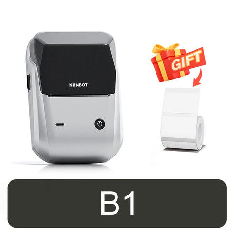 NiiMbot B21 Mini Thermal Printer Wireless Barcode Label Maker Bluetooth Portable Adhesive Label Printers for Office Commercial