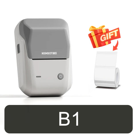 NiiMbot B21 Mini Thermal Printer Wireless Barcode Label Maker Bluetooth Portable Adhesive Label Printers for Office Commercial