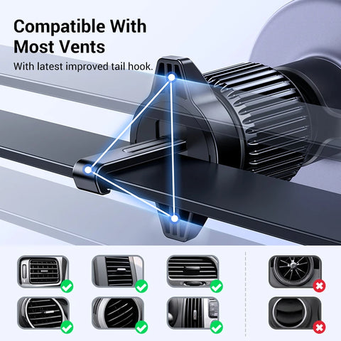 UGREEN Magnetic Car Phone Holder – Air Vent Mount for MagSafe iPhone & Samsung