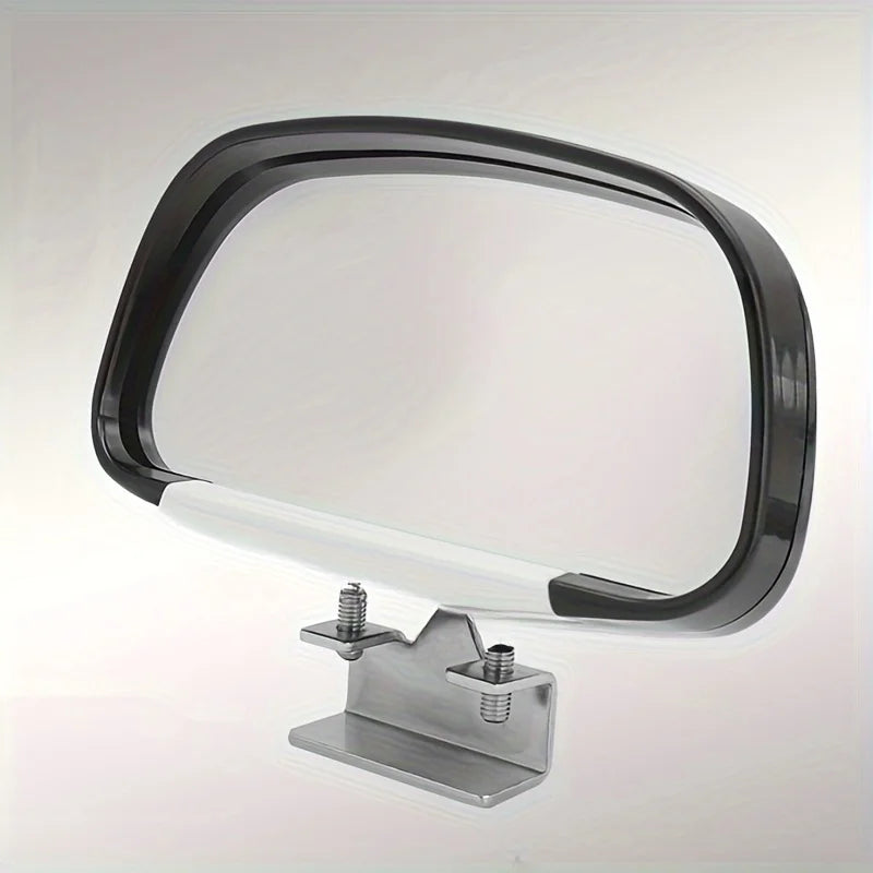 Universal Fit Front View Blind Spot Mirror with Convex Lens - 360° Adjustable