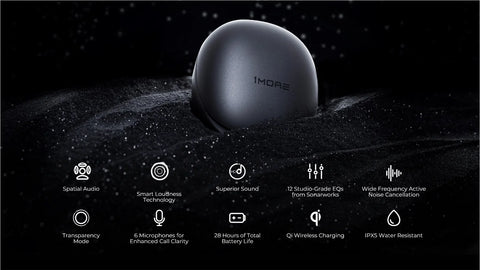 1MORE Aero Ear buds Noise Cancellation Bluetooth 5.2 flash-sale  Clear Calls 28h Playtime  Wireless Charging headset  electronic