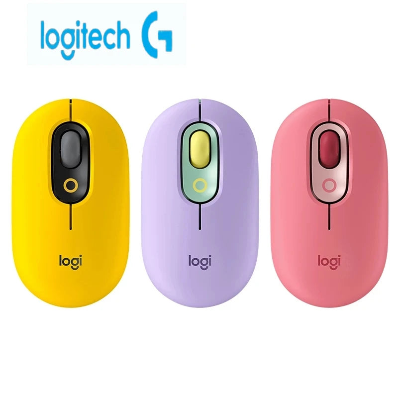 Logitech POP MOUSE Wireless Bluetooth Mouse Office Home Mouse Laptop Accessories Mouse Gaming Machine Ergonomic Computer Mouse