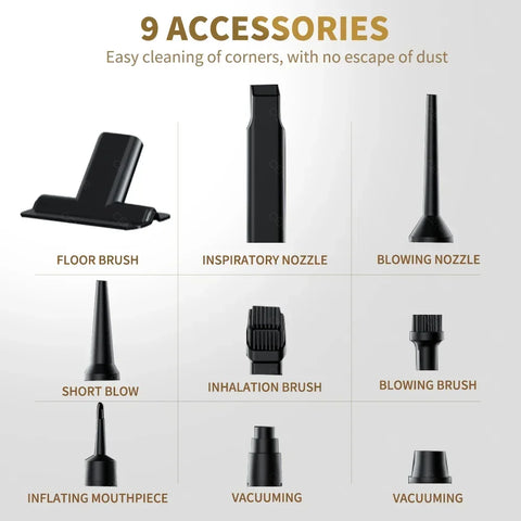 CENRR Cordless Car Vacuum Cleaner, Strong Suction