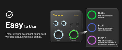 MAONO USB Audio Interface 24-bit/192kHz