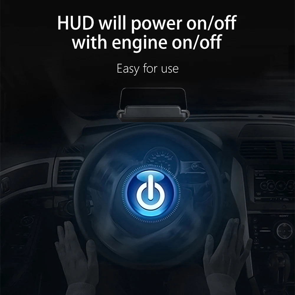 C500 OBD2 T900 GPS HUD Car Head-Up Display OBD Windshield Projector Speedometer Digital Auto Accessories Automotive Electronics