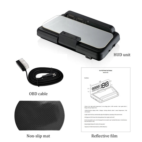 C500 OBD2 T900 GPS HUD Windshield Speedometer