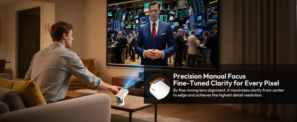 XGODY 4K 1080p LED Projector with 12000 Lumen Brightness, WiFi 6 Bluetooth 5.0 Portable Home Theater System for entertainment