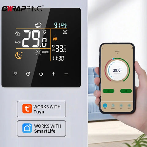 Tuya Smart WiFi Thermostat 3/16/25A Electric Gas Boiler Water Heating Temperature Controller Home Intelligent Heating Accessory