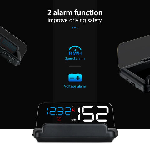 C500 OBD2 T900 GPS HUD Windshield Speedometer