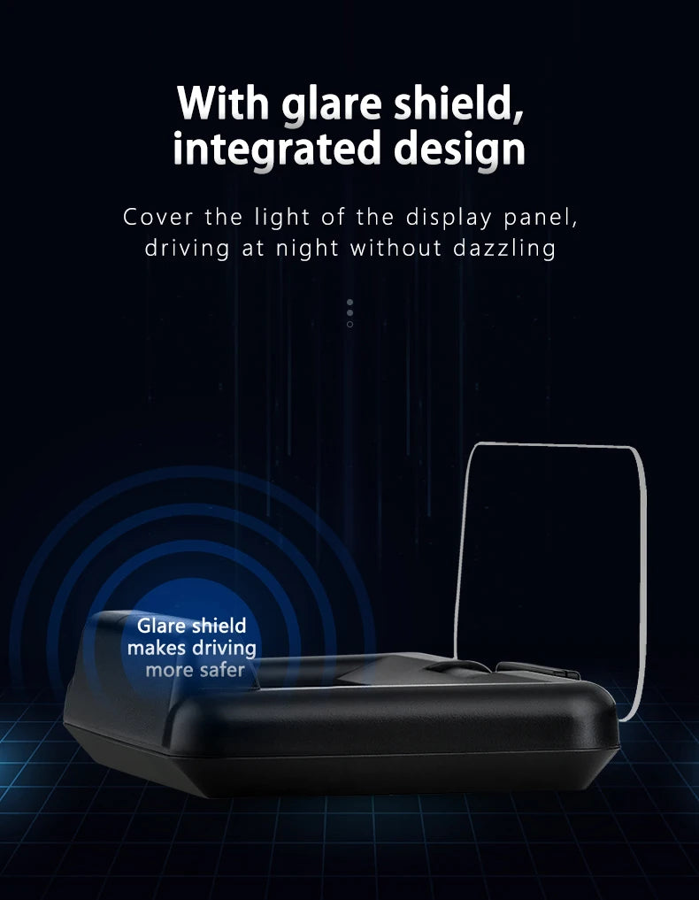 C500 OBD2 T900 GPS HUD Car Head-Up Display OBD Windshield Projector Speedometer Digital Auto Accessories Automotive Electronics