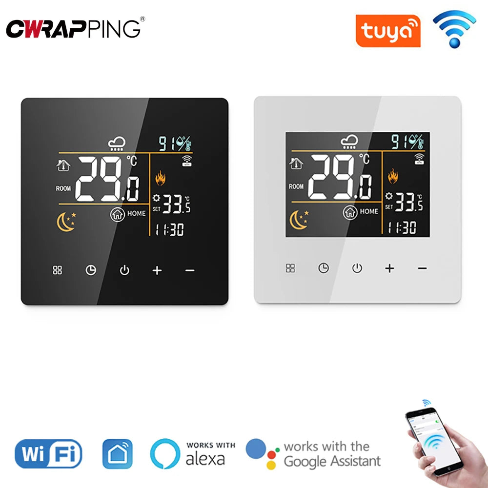 Tuya Smart WiFi Thermostat 3/16/25A Electric Gas Boiler Water Heating Temperature Controller Home Intelligent Heating Accessory