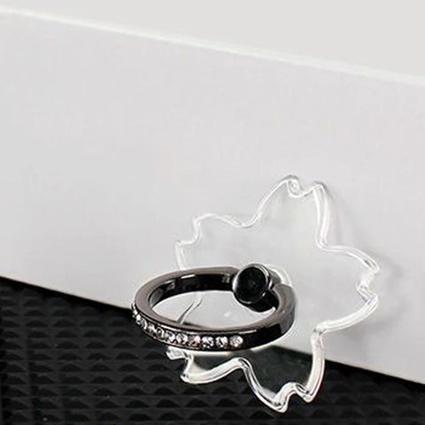 Transparent Cell Phone Ring Holder Stand 360°Degree Rotation Clear Finger Grip Kickstand Compatible iPhone Xiaomi for Phone Case