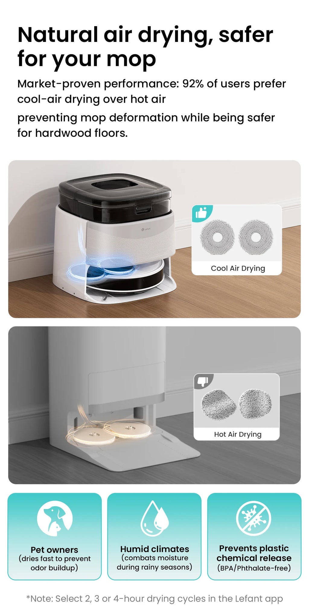 LEFANT M3L Robot Vacuum Cleaner, All-in-one Base Station,12000 Pa Suction 220 min Battery, DToF Navigation, Double Rotary Cloth